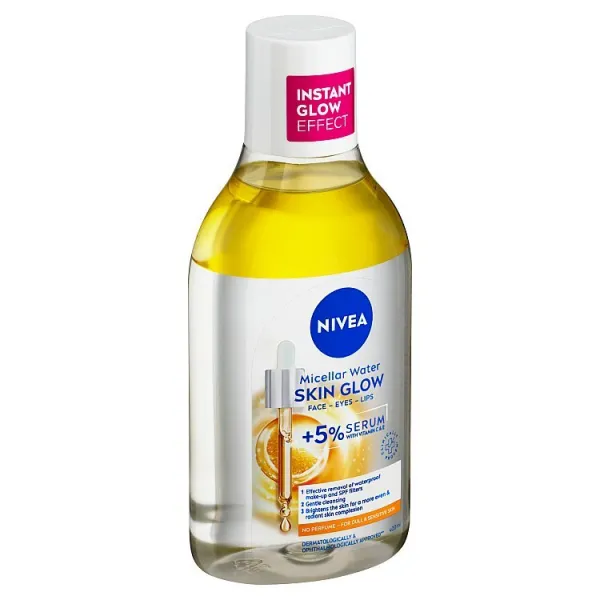 NIVEA Micellar Skin Glow čistiaca micelárna voda pre rozjasnenie pleti 400 ml