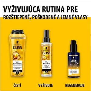 Schwarzkopf Gliss Night Nutri Mist nočný vyživujúci ľahký sprej 100 ml 1ks