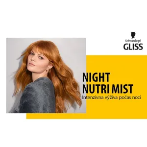 Schwarzkopf Gliss Night Nutri Mist nočný vyživujúci ľahký sprej 100 ml 1ks