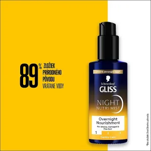 Schwarzkopf Gliss Night Nutri Mist nočný vyživujúci ľahký sprej 100 ml 1ks