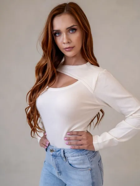 ASPERISSIA Dámsky top CLARISSE Farba: Biela, Konfekčná veľkosť: S/M