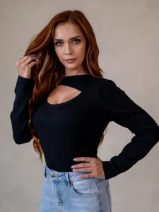 ASPERISSIA Dámsky top CLARISSE Farba: Čierna, Konfekčná veľkosť: S/M