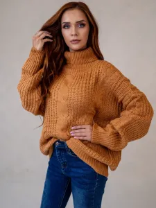 ASPERISSIA Dámsky sveter COLINE Farba: Hnedá, Konfekčná veľkosť: S/M