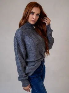 ASPERISSIA Dámsky sveter COLINE Farba: Sivá, Konfekčná veľkosť: S/M