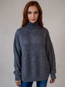 ASPERISSIA Dámsky sveter COLINE Farba: Sivá, Konfekčná veľkosť: S/M