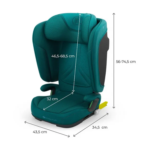 Autosedačka Kinderkraft Unity 2 I-Size Farba: Green