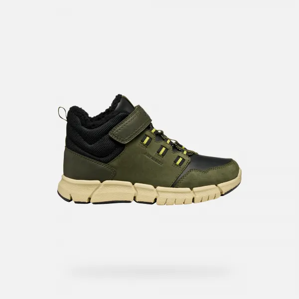 Khaki Boys' Ankle Boots Geox Flexyper B ABX - Boys