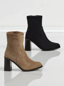 Resti Women's Rune Fast Faux Suede Heeled Ankle Boots
