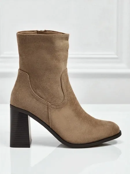 Resti Women's Rune Fast Faux Suede Heeled Ankle Boots