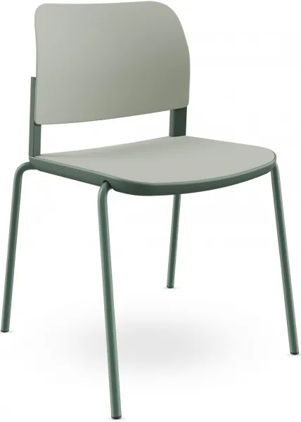 LD SEATING Konferenčná stolička DUO, DU-01-N12, zelená kostra