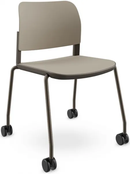 LD SEATING Konferenčná stolička DUO,DU-01-N7,RU60, bronzová kostra