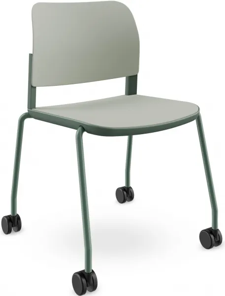 LD SEATING Konferenčná stolička DUO,DU-01-N12,RU60, zelená kostra