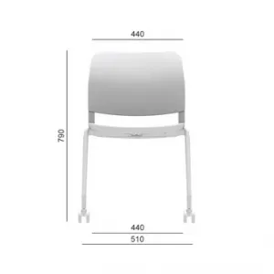 LD SEATING Konferenčná stolička DUO,DU-02-N12,RU60, zelený rám