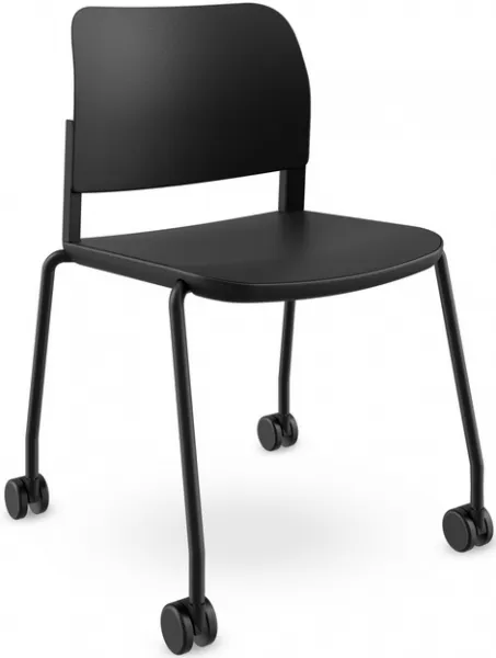 LD SEATING Konferenčná stolička DUO,DU-01-N1,RU60, čierny rám