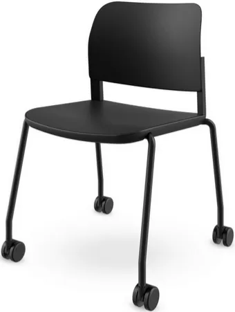 LD SEATING Konferenčná stolička DUO,DU-01-N1,RU60, čierny rám