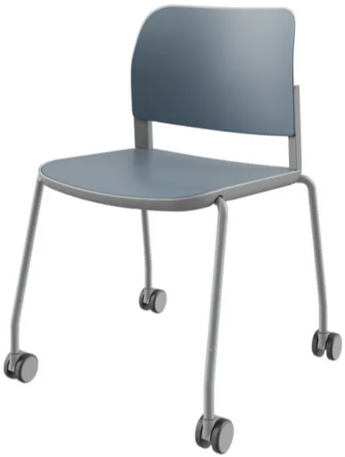 LD SEATING Konferenčná stolička DUO,DU-01-N2,RU60, sivá kostra