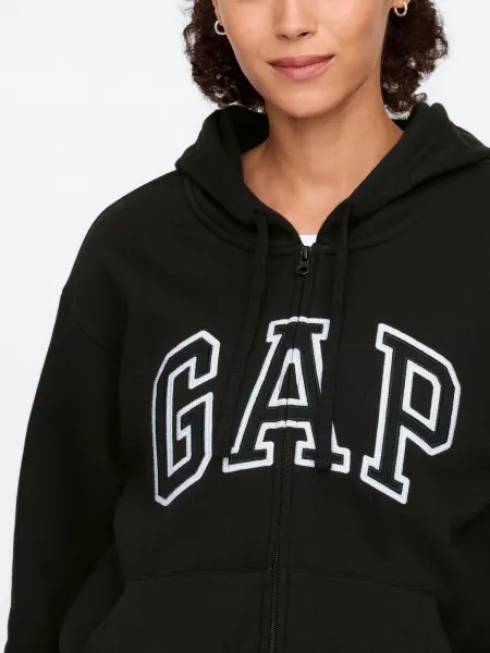 GAP HERITAGE Dámska mikina, čierna, veľkosť
