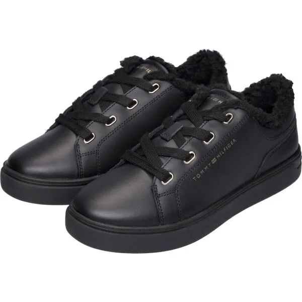 Tommy Hilfiger CASUAL CUPSOLE SNEAKER WL Dámska nízka obuv, čierna, veľkosť