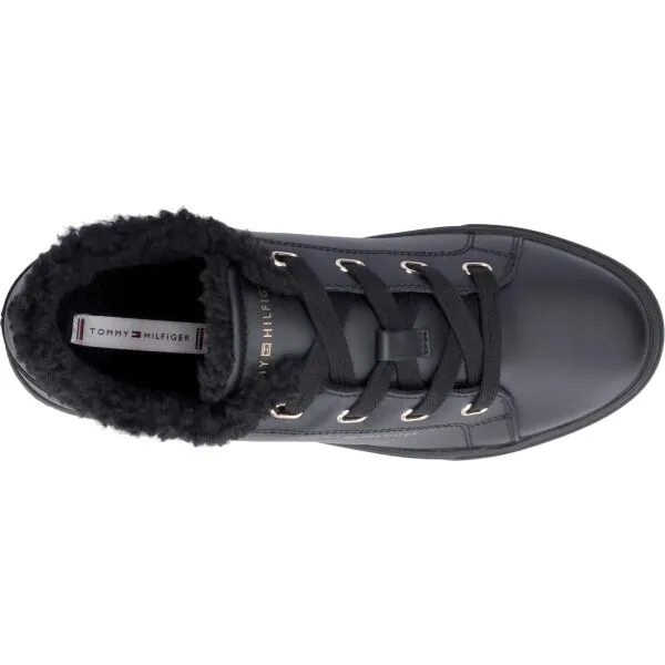 Tommy Hilfiger CASUAL CUPSOLE SNEAKER WL Dámska nízka obuv, čierna, veľkosť