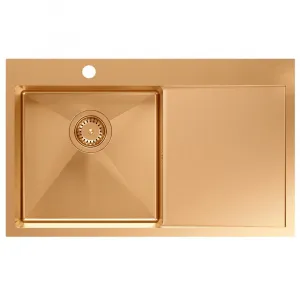 Quadron Quadron - Oceľový drez RUSSEL 111 Copper HB7912PVDBSC1