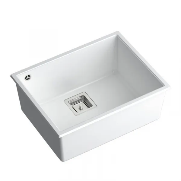 Quadron Quadron - Granitový drez DAVID 50 White Oceľ HQD5542U1-BS