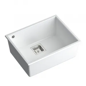 Quadron Quadron - Granitový drez DAVID 50 White Oceľ HQD5542U1-BS