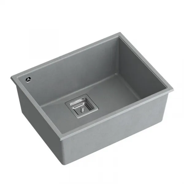 Quadron Quadron - Granitový drez DAVID 50 Grey Metallic Meď HQD5542U5-C1
