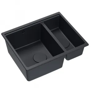 Quadron Quadron - Granitový drez Logan 150 Black Čierny HCQL5646U7-BLM_U