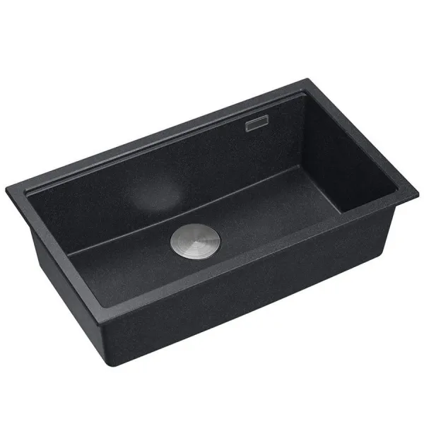 Quadron Quadron - Granitový drez Logan 110 Black Metallic Oceľ HQD7644U8_BS_U
