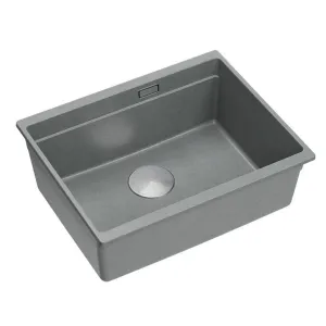 Quadron Quadron - Granitový drez Logan 100 Grey Metallic Oceľ HQJ6045U5_BS_U