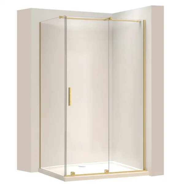 REA/S - Sprchová kabína Montana Gold Brush 140x100 KPL-K2521