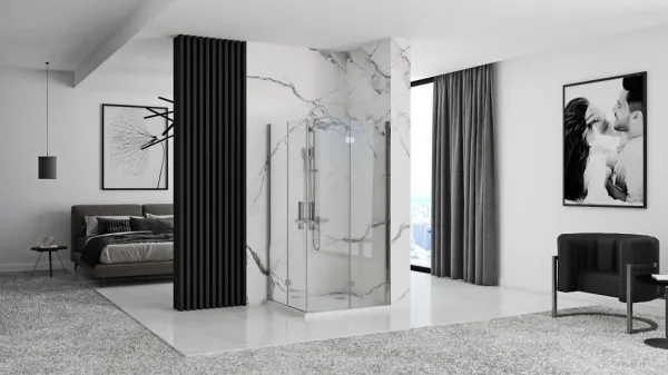 REA - Sprchová kabína Molier Chrome Double 100x100 KPL-K6374