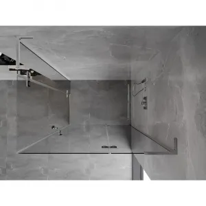 MEXEN/S - Mist HL Duo sprchovací kút dvere krídlové 80 x 100, transparent, chróm 8A5L-080L-100P-01-00