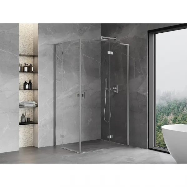 MEXEN/S - Mist HL Duo sprchovací kút dvere krídlové 80 x 100, transparent, chróm 8A5L-080L-100P-01-00