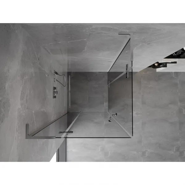 MEXEN/S - Mist HL Duo sprchovací kút dvere krídlové 80 x 80, transparent, chróm 8A5L-080L-080P-01-00