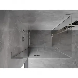 MEXEN/S - Mist HL Duo sprchovací kút dvere krídlové 80 x 70, transparent, chróm 8A5L-080L-070P-01-00