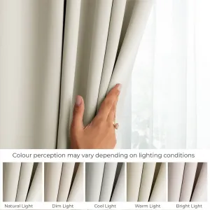 Záves AmeliaHome Blackout s priechodkami 140x270 cm krémový, veľkosť 140x270