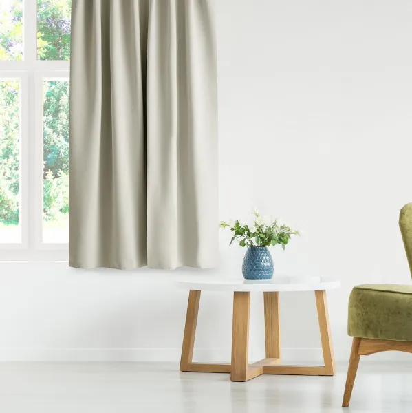 Záves AmeliaHome Blackout s priechodkami 140x270 cm krémový, veľkosť 140x270