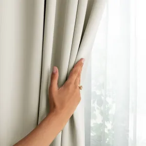 Záves AmeliaHome Blackout s priechodkami 140x270 cm krémový, veľkosť 140x270
