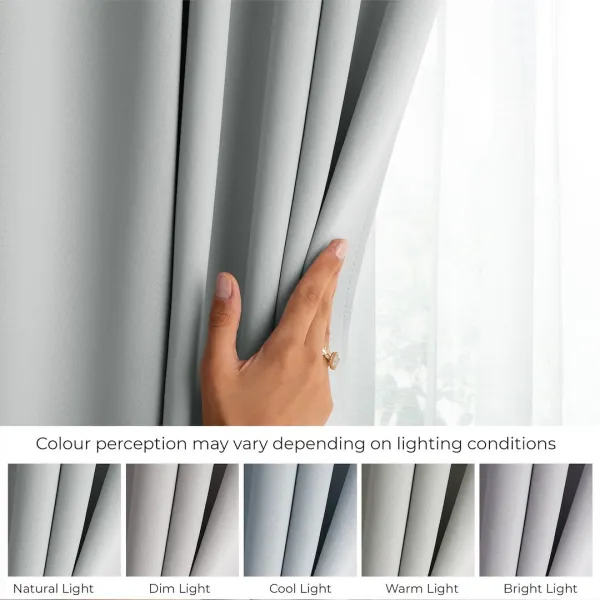 Záves AmeliaHome Blackout s multifunkčnou páskou svetlosivý, veľkosť 140x175