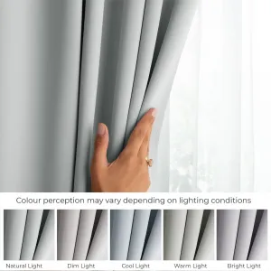 Záves AmeliaHome Blackout s multifunkčnou páskou svetlosivý, veľkosť 140x175