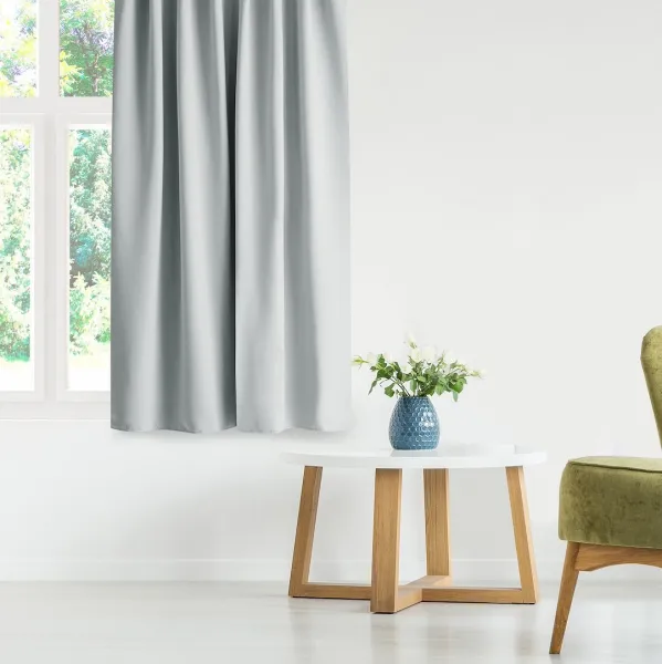 Záves AmeliaHome Blackout s multifunkčnou páskou svetlosivý, veľkosť 140x175