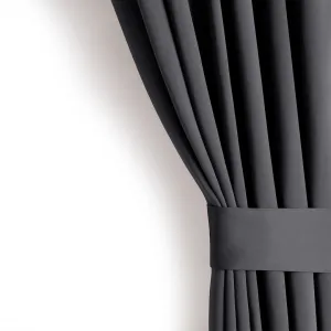 Záves AmeliaHome Blackout s multifunkčnou páskou grafitový, veľkosť 140x245