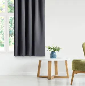 Záves AmeliaHome Blackout s multifunkčnou páskou grafitový, veľkosť 140x245