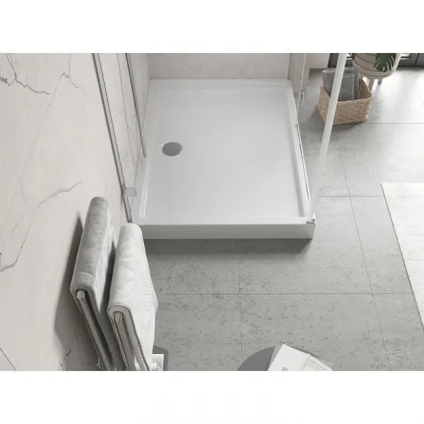 MEXEN - Flow+ sprchová vanička obdĺžniková 80 x 120, biela lesk 46R108012H