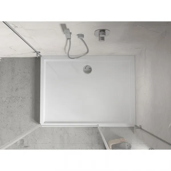 MEXEN - Flow+ sprchová vanička obdĺžniková 80 x 120, biela lesk 46R108012H