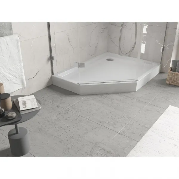 MEXEN - Flow+ päťboká sprchová vanička pravá 100 x 90, biela lesk 46P109010RH