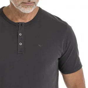 Bushman Pánske henley tričko Wray II, tmavošedé M