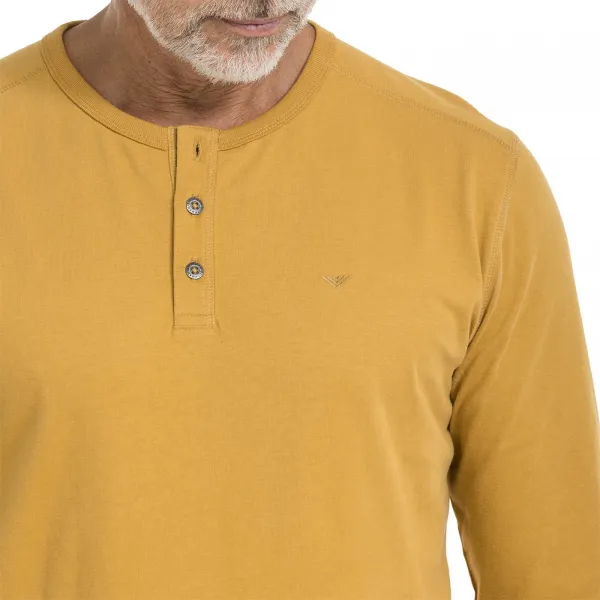 Bushman Pánske henley tričko Willber II, žlté M