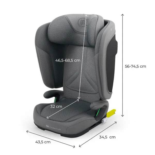 Autosedačka Kinderkraft Unity 2 I-Size Farba: Grey